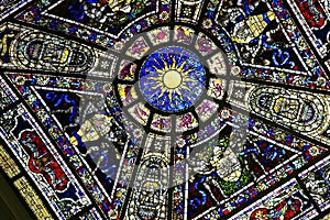 Colorful stained glass