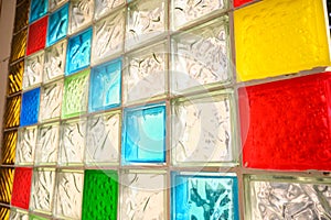 A colorful stained glass window