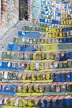 Colorful staircase in Zemun,Serbia