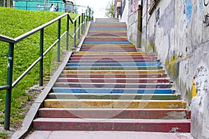 Colorful stairs