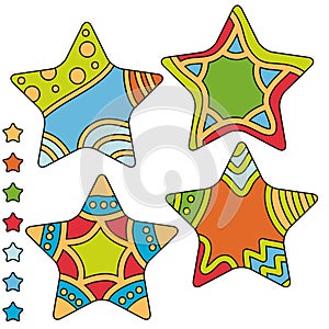 Colorful star collection