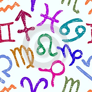 Colorful Starsigns Background