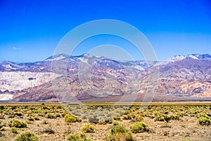 The colorful and steep Panamint mountain range, Mojave Desert, California