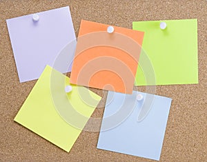 Colorful sticky notes