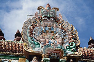 Colorful Stone Sculpture, Tiruchirapalli