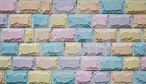Colorful stone wall pattern. Decoration wall background