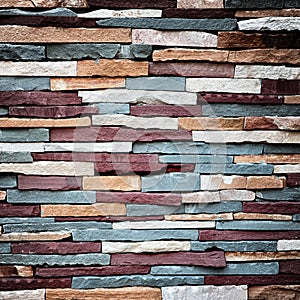 Colorful stone wall texture