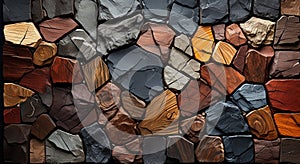 Colorful stone wall texture background. Colorful stone wall background. Various unique textures and patterns, colorful background
