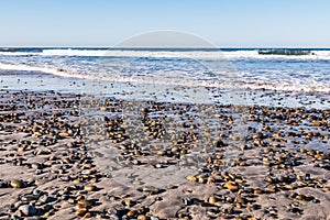 Colorful Stones Dot South Carlsbad State Beach