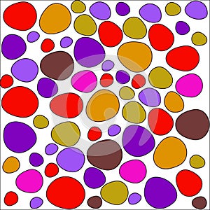 Colorful stones pattern