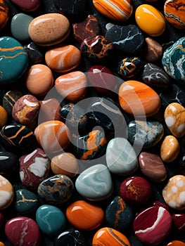 Colorful stones, stone backgrounds for card