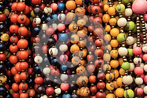 Colorful Strands of Tagua Beads