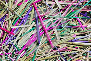 Colorful straw mat material