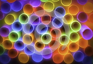 Colorful Straws, Abstract Background