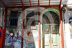 Colorful streets of Balat in Istanbul, Turkey