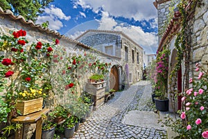 Alacati Town view in Turkey photo