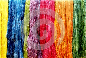 Colorful string silk luxury clothing material