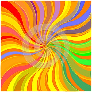 Colorful stripe burst background (vector)