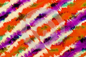 Colorful striped tie dye pattern abstract background