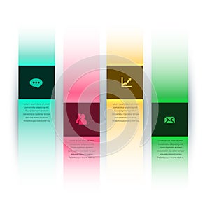 Colorful stripes infographics template