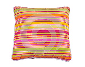 Colorful stripes pillow