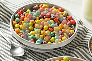 Colorful Sugar Breakfast Cereal