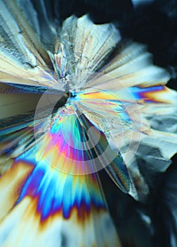 Colorful sugar crystals