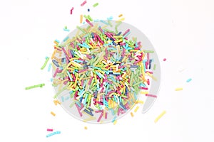 Colorful sugar sprinkles