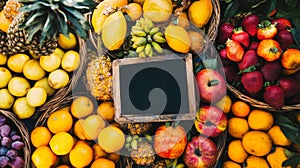 Colorful Summer Fruit Market Abundance