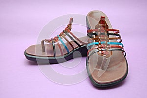 Colorful summer sandals