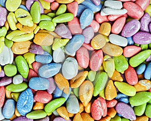 Colorful sunflower seeds