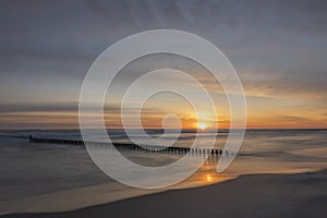 A colorful sunrise in ChaÅ‚upy- Poland