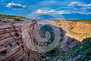 Colorful Sunset in Colorado National Monument