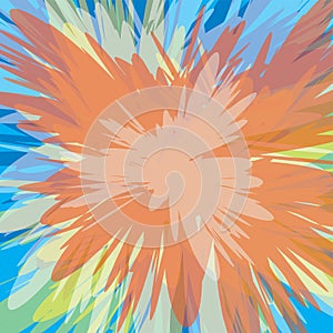 Colorful supernova blast background