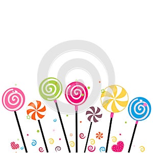 Colorful sweet cand background