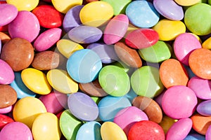 An array of colorful sweet candy food background photo