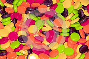 Colorful sweet and sour candy treats.