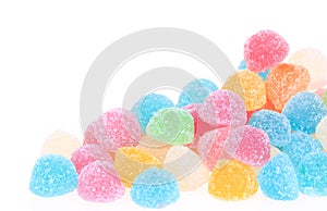 Colorful sweetness jelly candy isolated