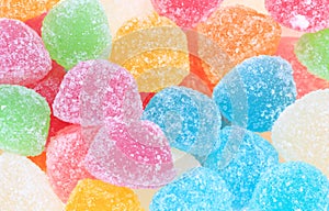 Colorful sweetness jelly candy isolated