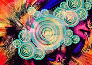 Colorful swirl image background image with beautiful effect