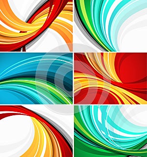 Colorful swirl pattern designs