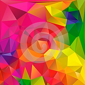 Colorful swirl rainbow polygon background. Colorful abstract vector. Abstract rainbow color Triangle Geometrical photo