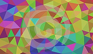 Colorful swirl rainbow polygon background. Colorful abstract vector. Abstract rainbow color Triangle Geometrical Background
