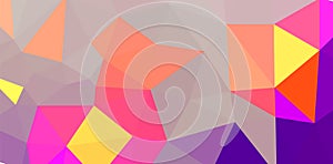 Colorful swirl rainbow polygon background or frame. Abstract Rectangle Geometrical Background. Geometric design for business