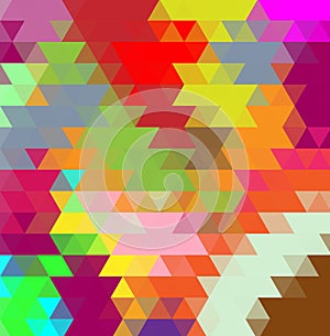 Colorful swirl rainbow polygon background or vector frame. photo