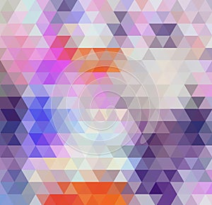 Colorful swirl rainbow polygon background or vector frame.