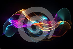 colorful swirls, AI generated