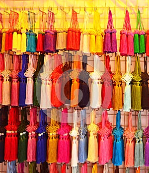 Colorful tassels