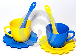 Colorful tea-set toy