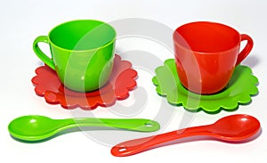 Colorful tea-set toy